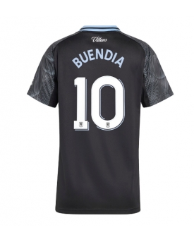 Aston Villa Emiliano Buendia #10 Maglia Gara Trasferta Repliche 2025-26 Donna Maniche Corte